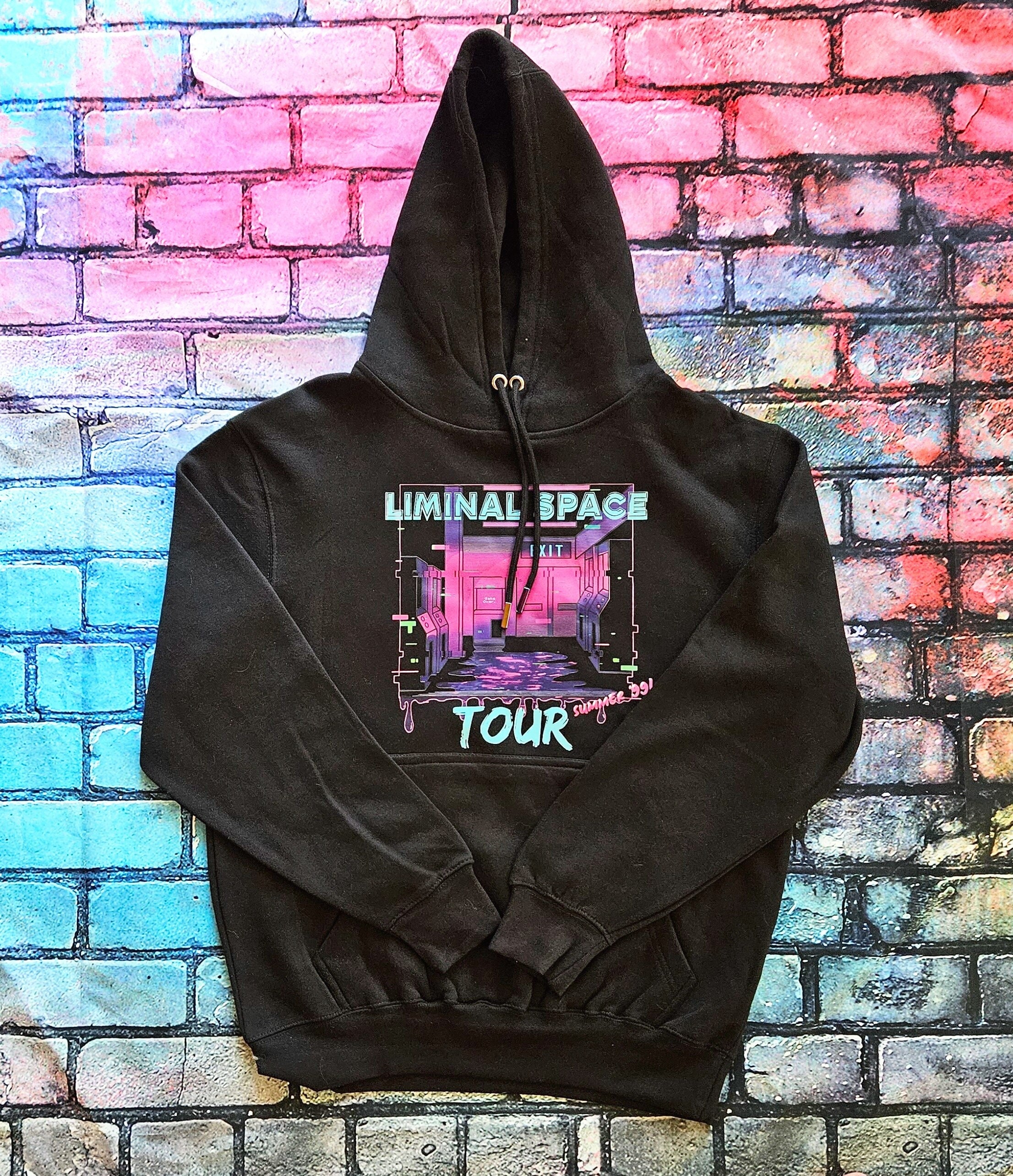 Glitchy Liminal Space Hoodie – Fellow Stranger